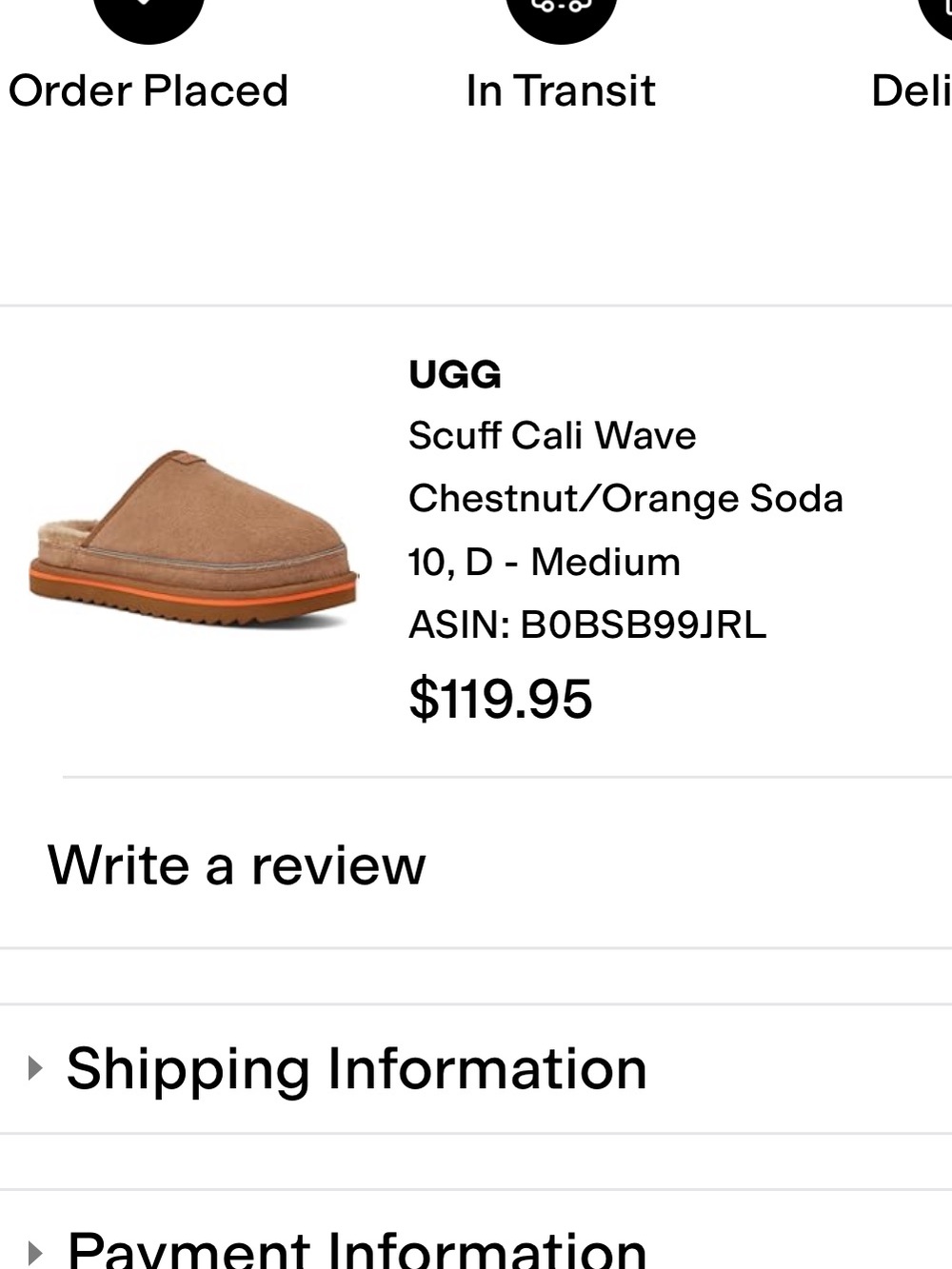 UGG sz 10 scuff Cali wave